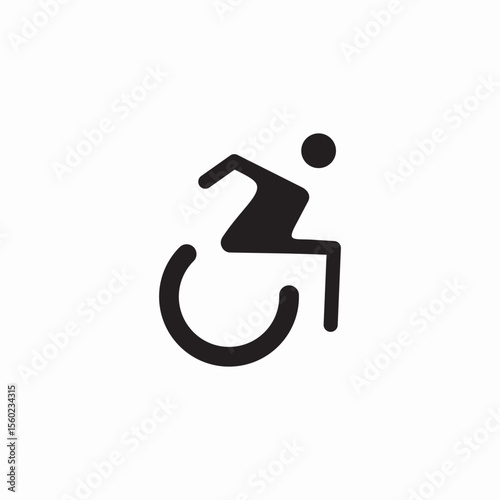 wheelchair accessibility icon sign vector