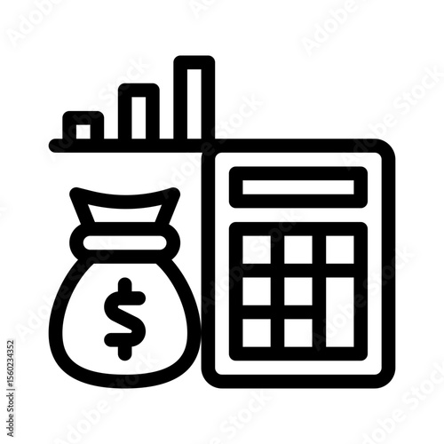 budgeting line icon