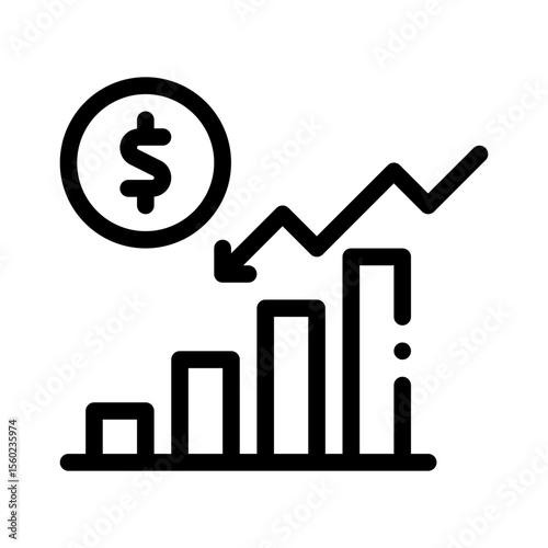 inflation line icon
