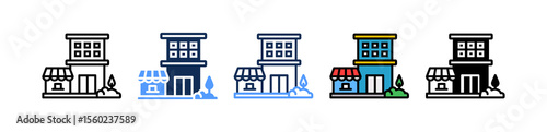 Supermarket multiple icon