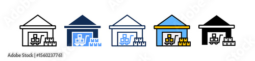 Warehouse multiple icon