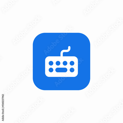 keyboard connection icon sign vector