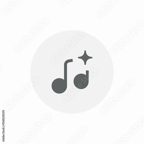 music track add icon sign vector