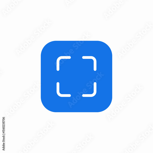 screenshot crop icon sign vector