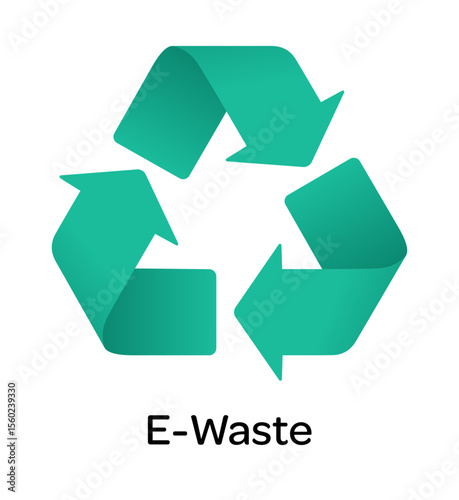 Recycle Symbol: A striking visual of the universally recognized recycle symbol, symbolizing environmental consciousness and the vital process of reusing materials to conserve resources.