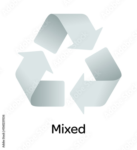 Recycle Concept: A simple, yet striking visual of the universally recognized recycling symbol is used to communicate the importance of environmental conservation.