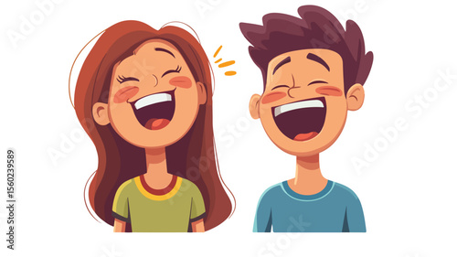 Joyful Group of People Laughing - Happy and Funny Moments Captured in Image