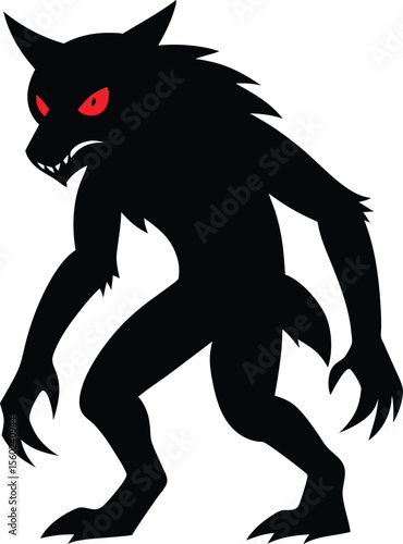 Werewolf character design Premium AI-generated vector

