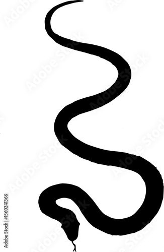 black snake vector illustration