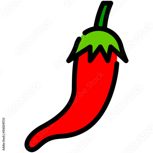 pepper filled line icon