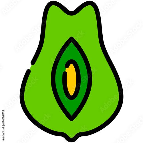 chayote filled line icon