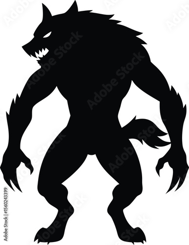 Werewolf character design Premium AI-generated vector
