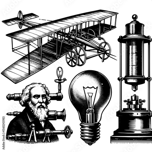 Famous Inventions & Inventors SVG Set