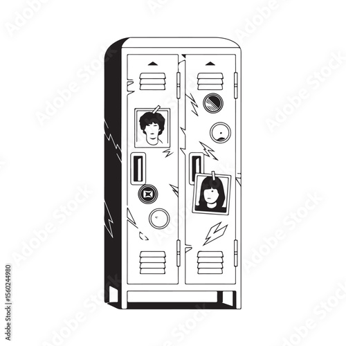 vector illustration of a safe