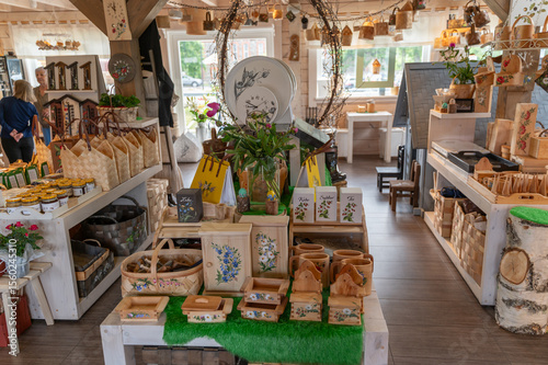 interior of village shop in estonia