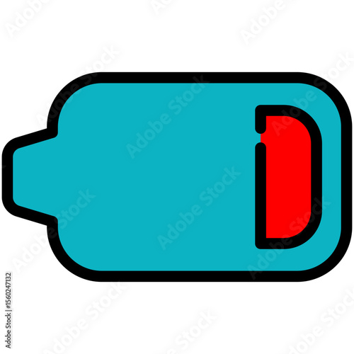 battery filled line icon