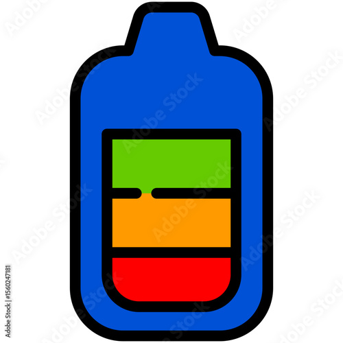 battery filled line icon