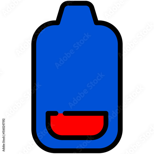 battery filled line icon