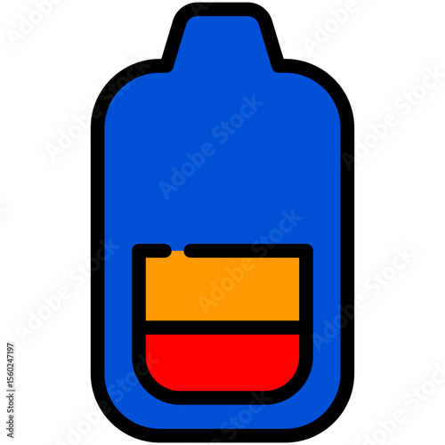battery filled line icon