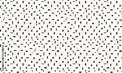 Abstract Memphis Style Dashes and Dots Pattern