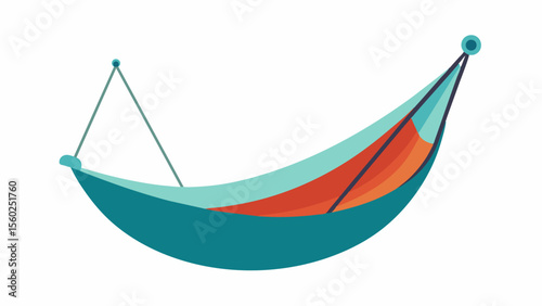 A hammock swing for vestibular stimulation and a feeling of weightlessness which can be soothing for those experiencing anxiety or stress.. Vector illustration