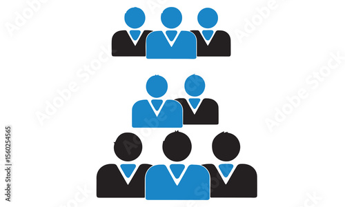 Cuadro en lienzo Group of people icon