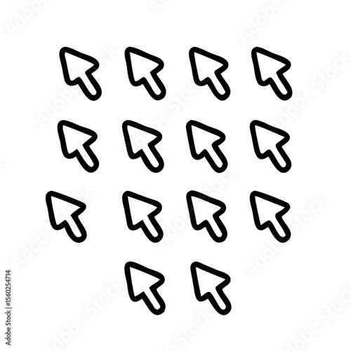 A versatile collection of arrow icons, perfect for web design and indicating direction