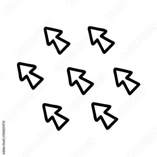 A versatile collection of arrow icons, perfect for web design and indicating direction