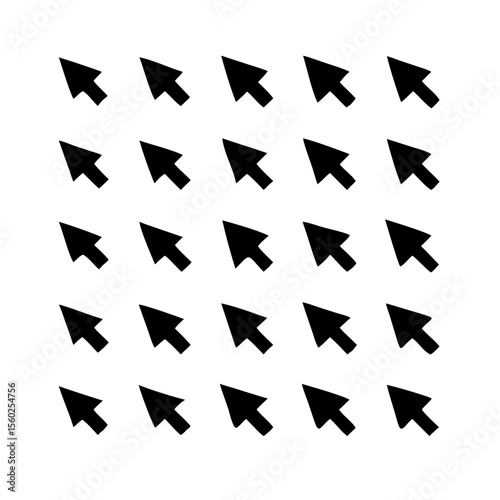A versatile collection of arrow icons, perfect for web design and indicating direction