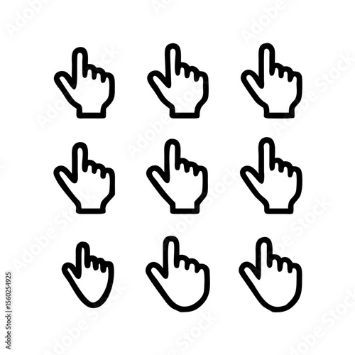 A versatile collection of arrow icons, perfect for web design and indicating direction