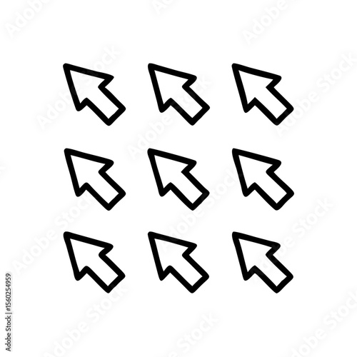 A versatile collection of arrow icons, perfect for web design and indicating direction