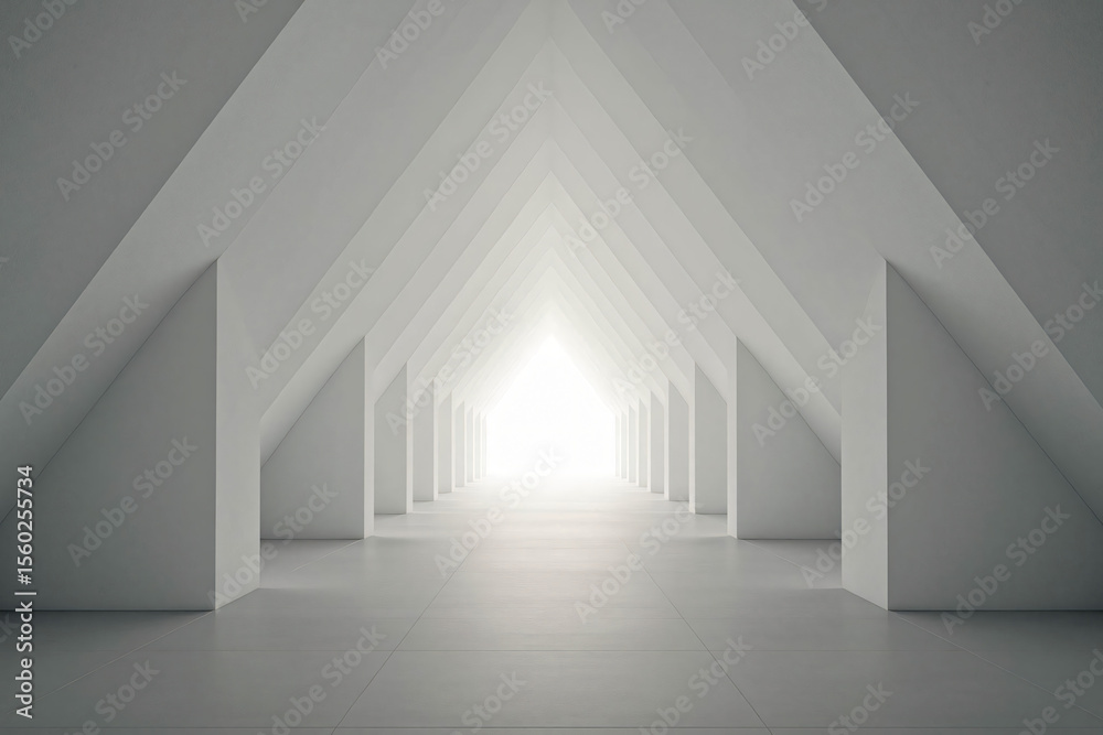 Fototapeta premium Futuristic Corridor Illumination