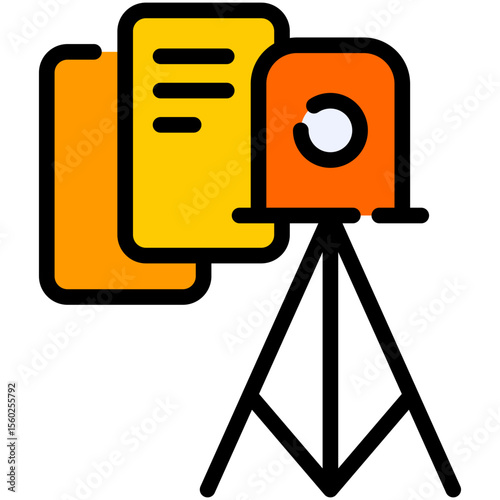 surveyor filled line icon