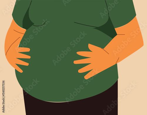 young fat guy with big belly upset,annoyed with excess weight,suffering from extra weight,sad overweight man looking at tummy,
