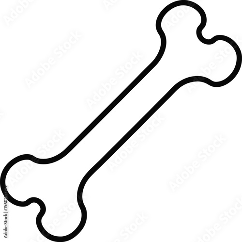 Vector isolated bone illustration in doodle style Premium Vector
