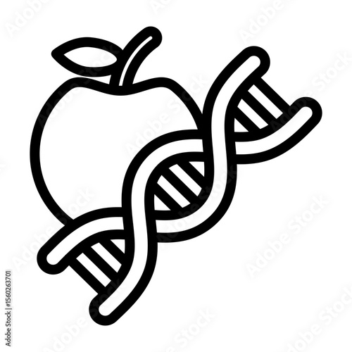 Transgenic Vector Line Icon Design