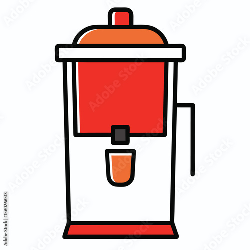 Water cooler clipart vector art and illustration