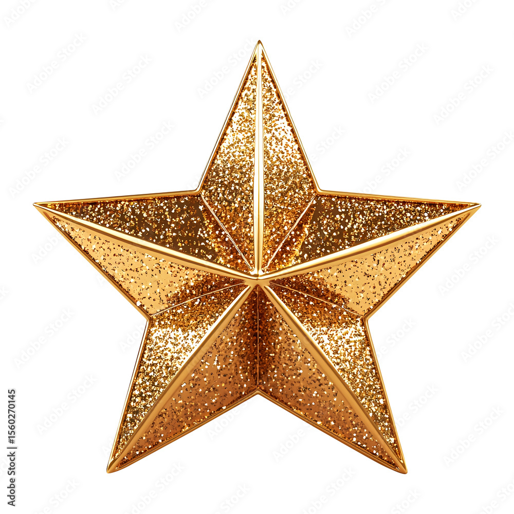 Fototapeta premium PNG Star icon symbol celebration, isolated on fully transparent png background