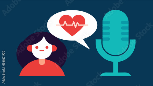 A recording of a loved ones comforting and supportive words serving as a source of emotional strength during times of hardship or selfdoubt.. Vector illustration