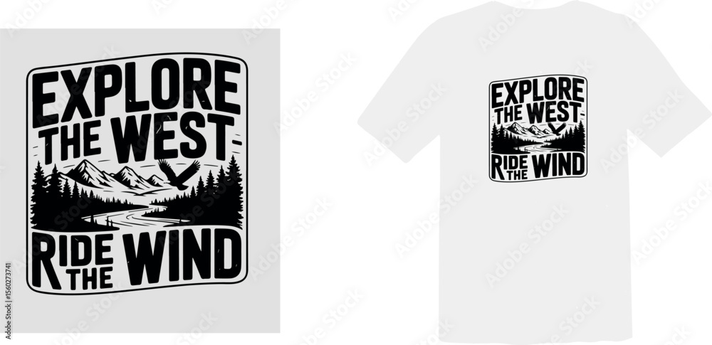 Fototapeta premium Explore The West Ride The Wind