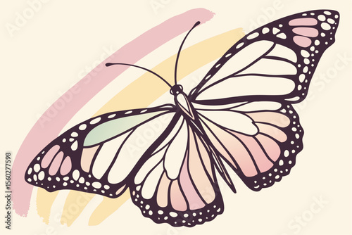 Watercolor Butterfly Beauty