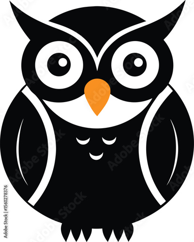 Owl vector illustration cartoon Premium AI-generated vector