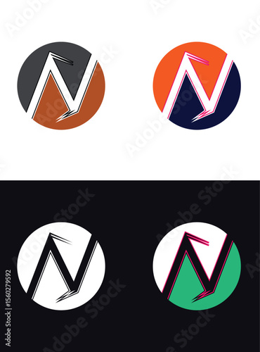 ni text logo set