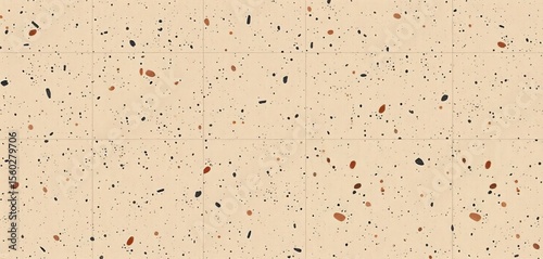 Horizontal terrazzo pattern background  Brown, beige, and grey tones Classic Italian flooring texture,  brown,  color