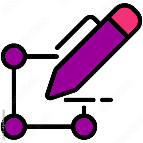 edit filled line icon