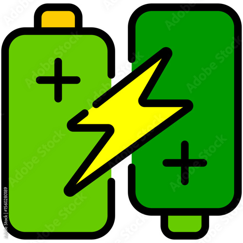 battery filled line icon