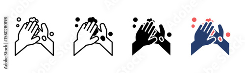 Clean Hands icon sheet multiple style collection