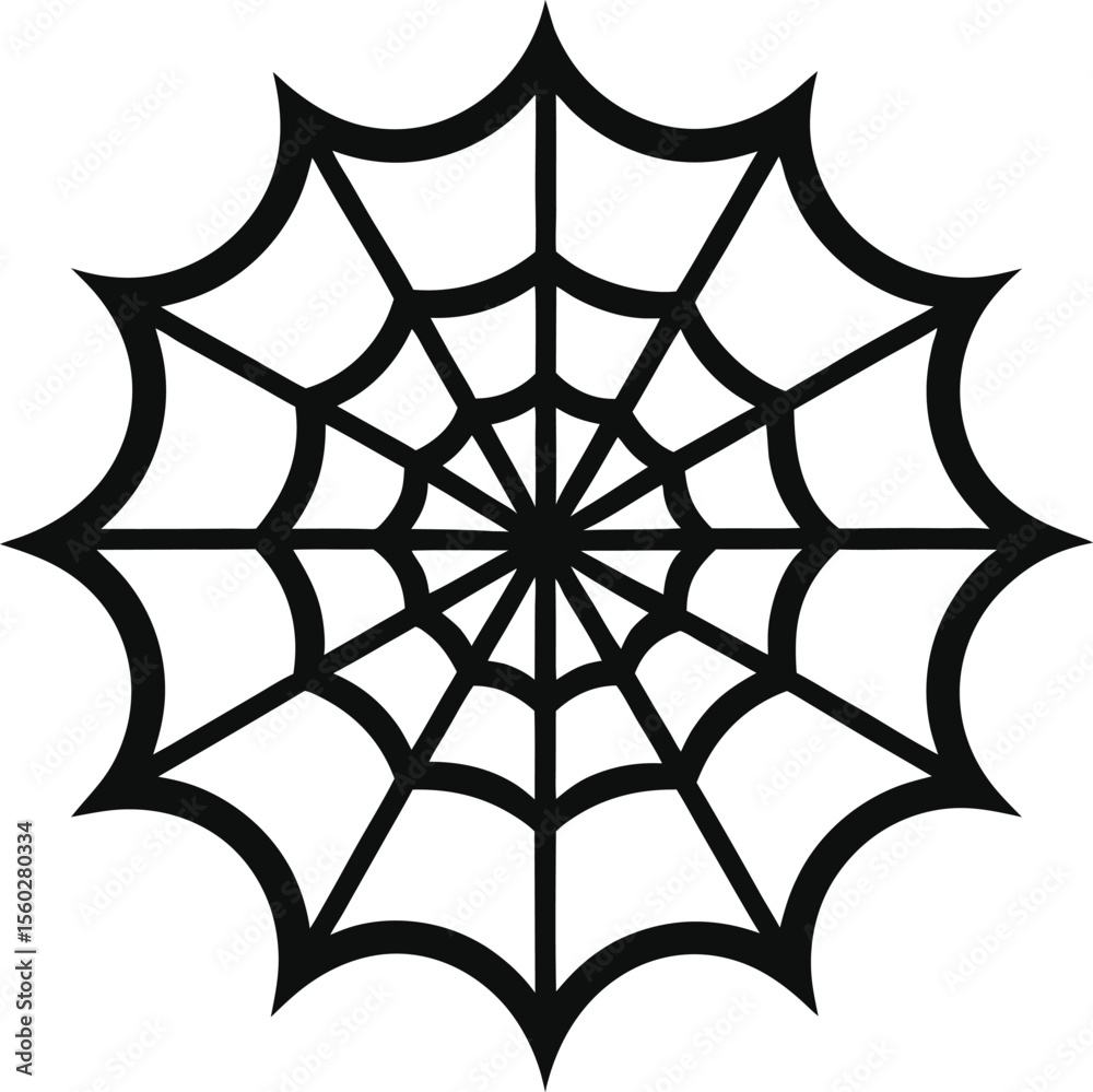 Vector halloween spider web clipart. Funny, cute illustration for seasonal design, textile, decoration kids playroom or greeting card. Hand drawn prints and doodle. | Premium Vector
