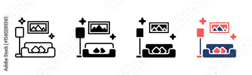 Clean Living icon sheet multiple style collection