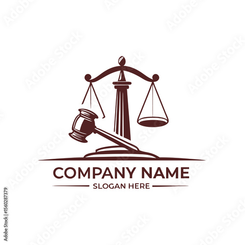 Law Firm logo and icon design templatevector | Premium Vector
